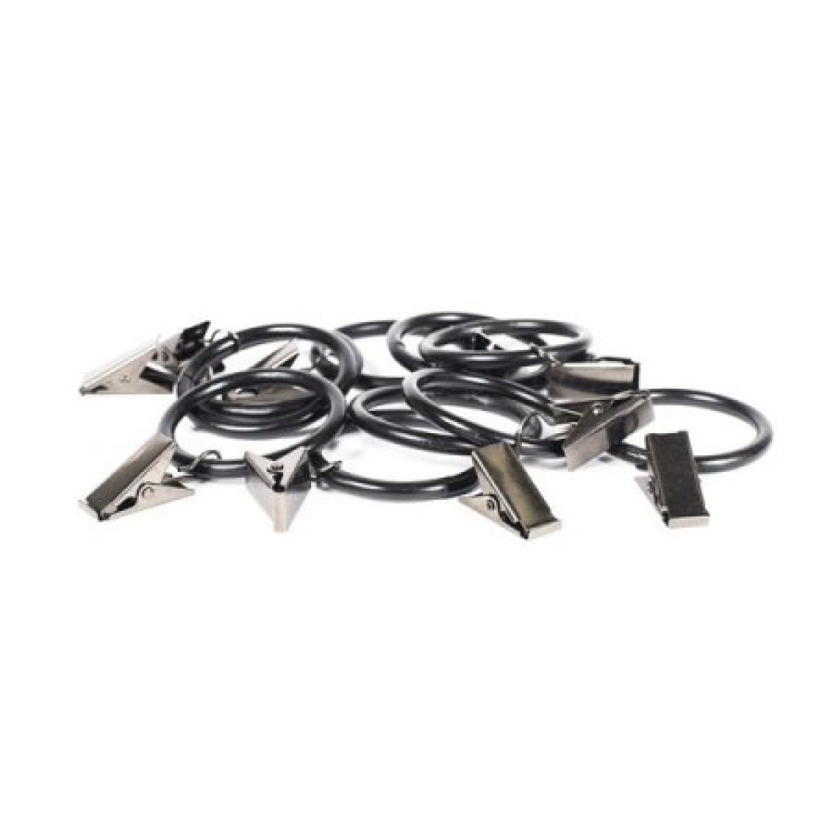 CURTAIN RINGS IRON BLACK 40