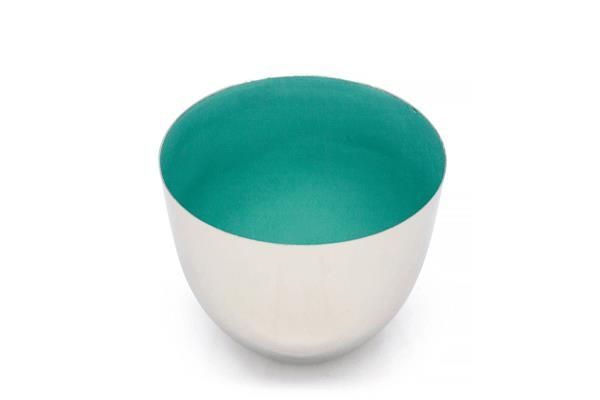 D6-S47-TU bowl silver outside-inside colored