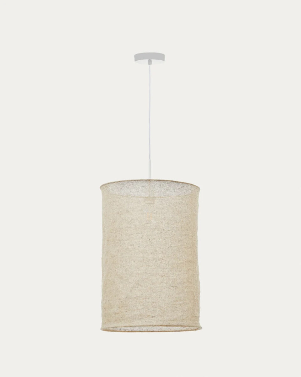 Mariela linen ceiling lamp shade in a beige finish  40 x 60 cm