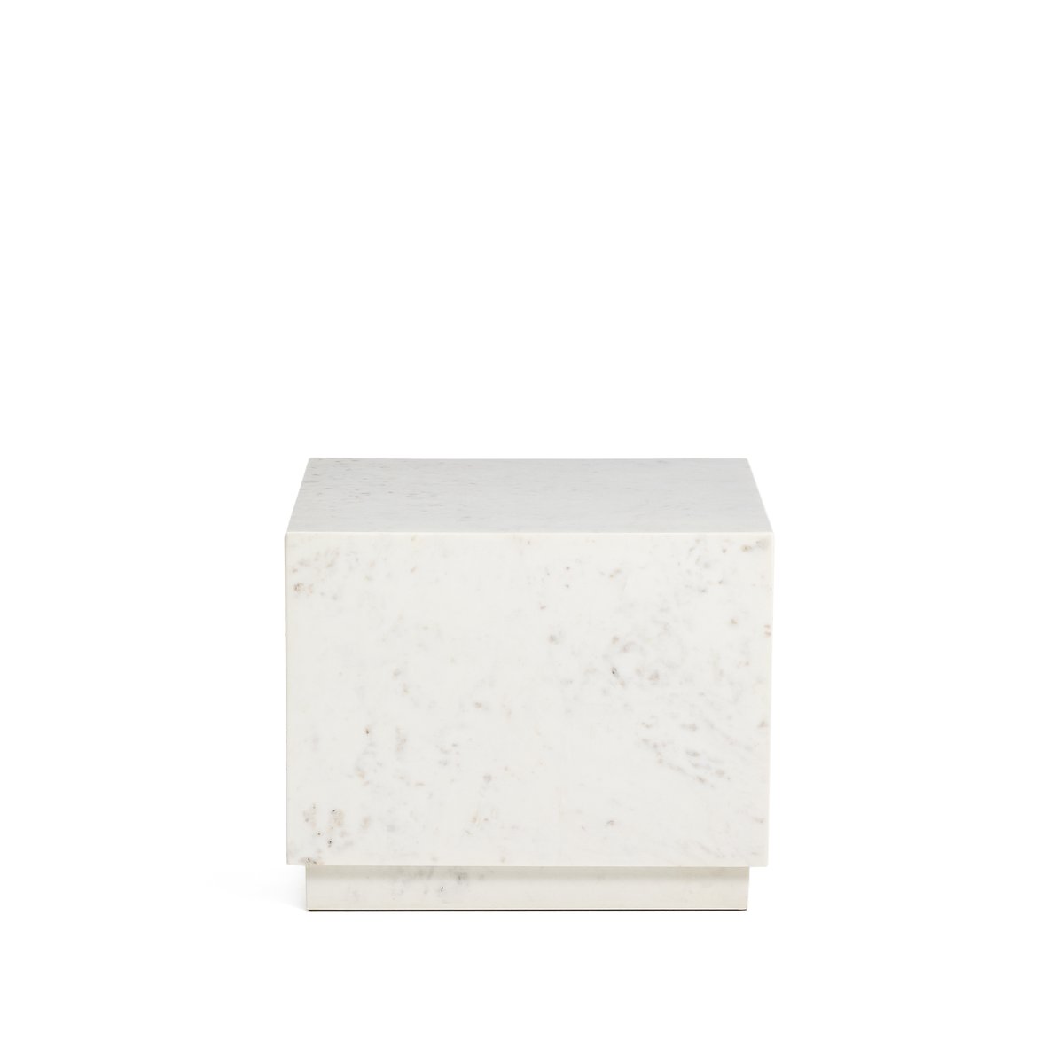 Sorein side table in white marble 50 x 50 cm