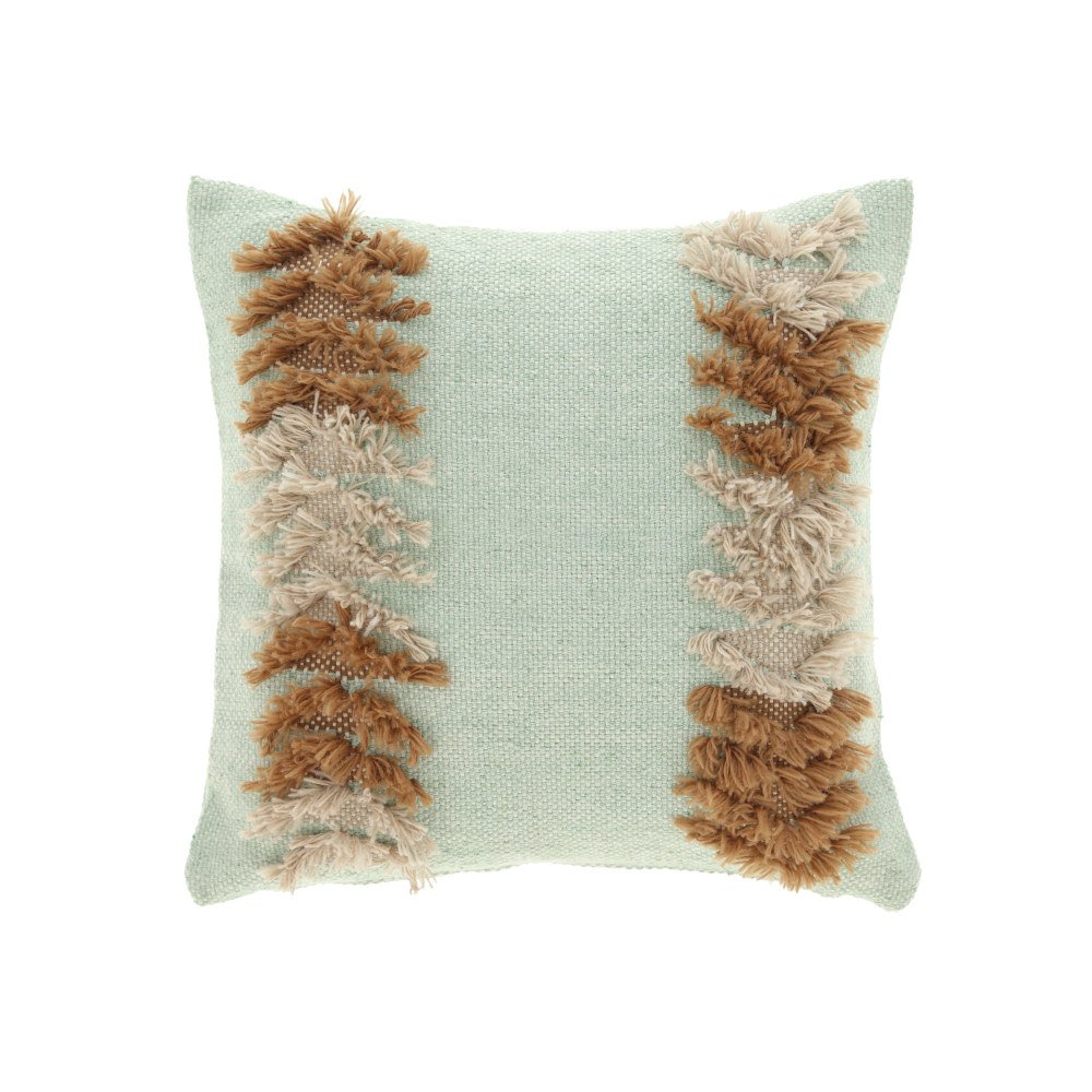 Dalila PET brown and green patterned cushion cover