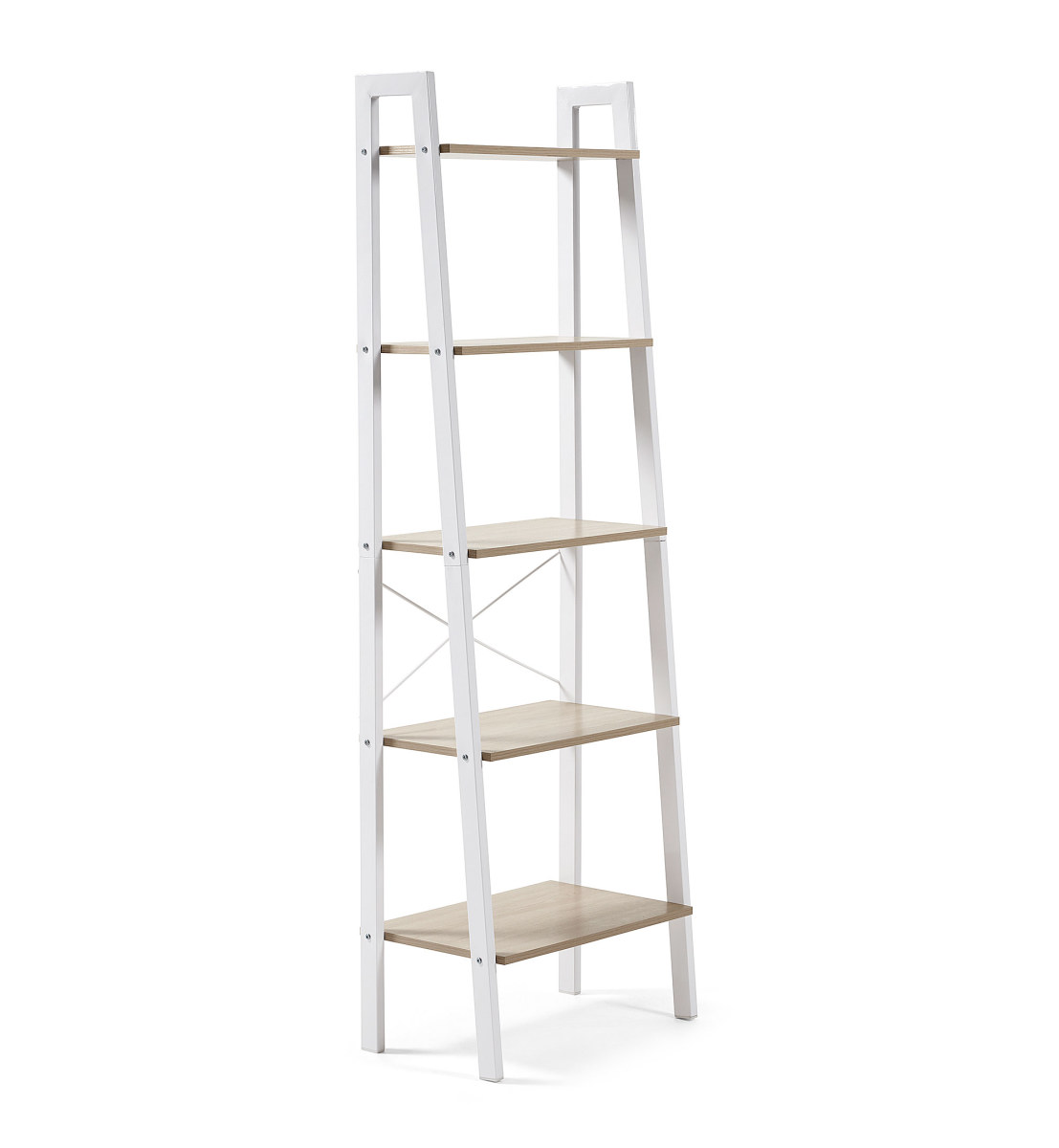 Aarhus shelving unit in white. 56 x 172 cm