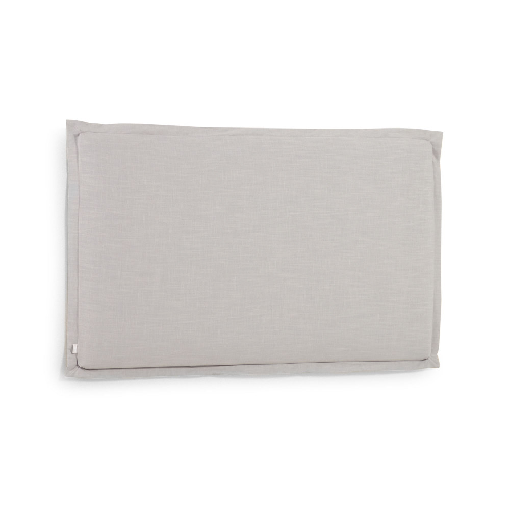 Tanit grey linen headboard with removable cover 180 x 100 cm