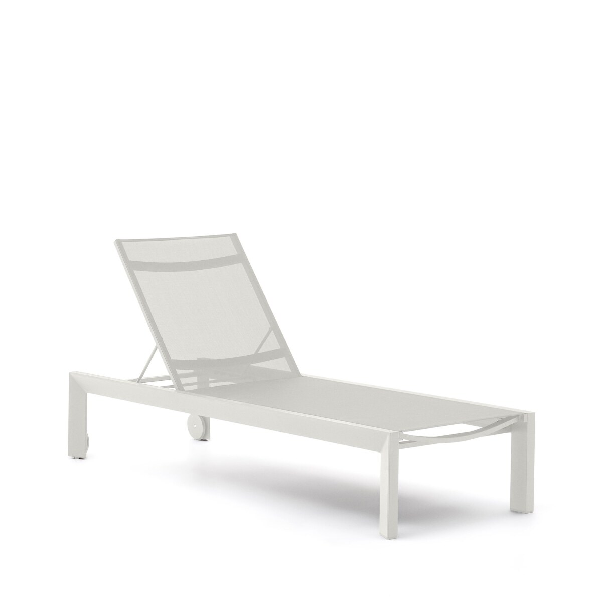 Canutells aluminum sun lounger with grey finish