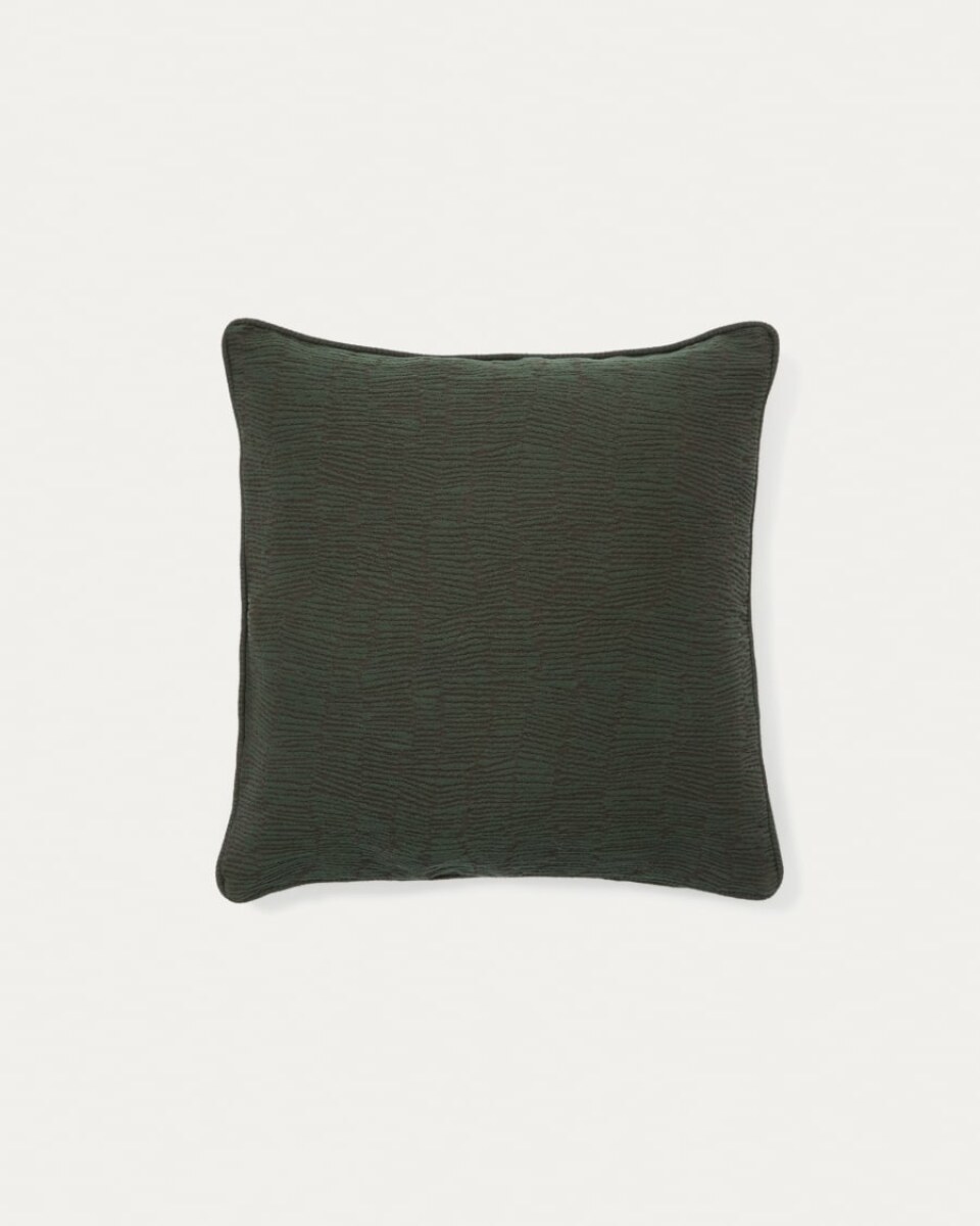 Labid green jacquard. 100% cotton cushion cover. 45 x 45 cm