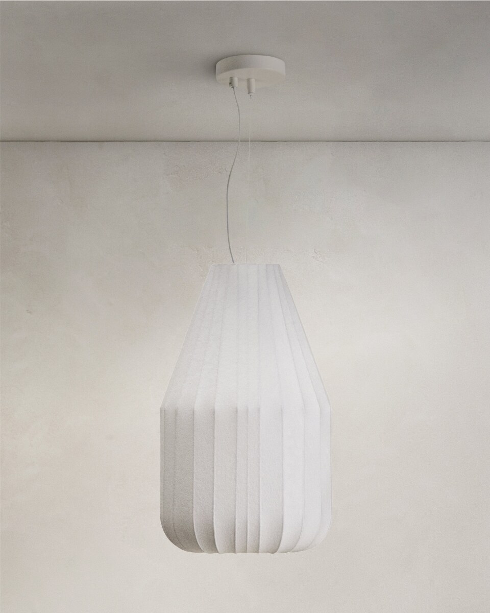 Somar ceiling lamp in syntheticÂ©fibres and steel rods â¢30 cm