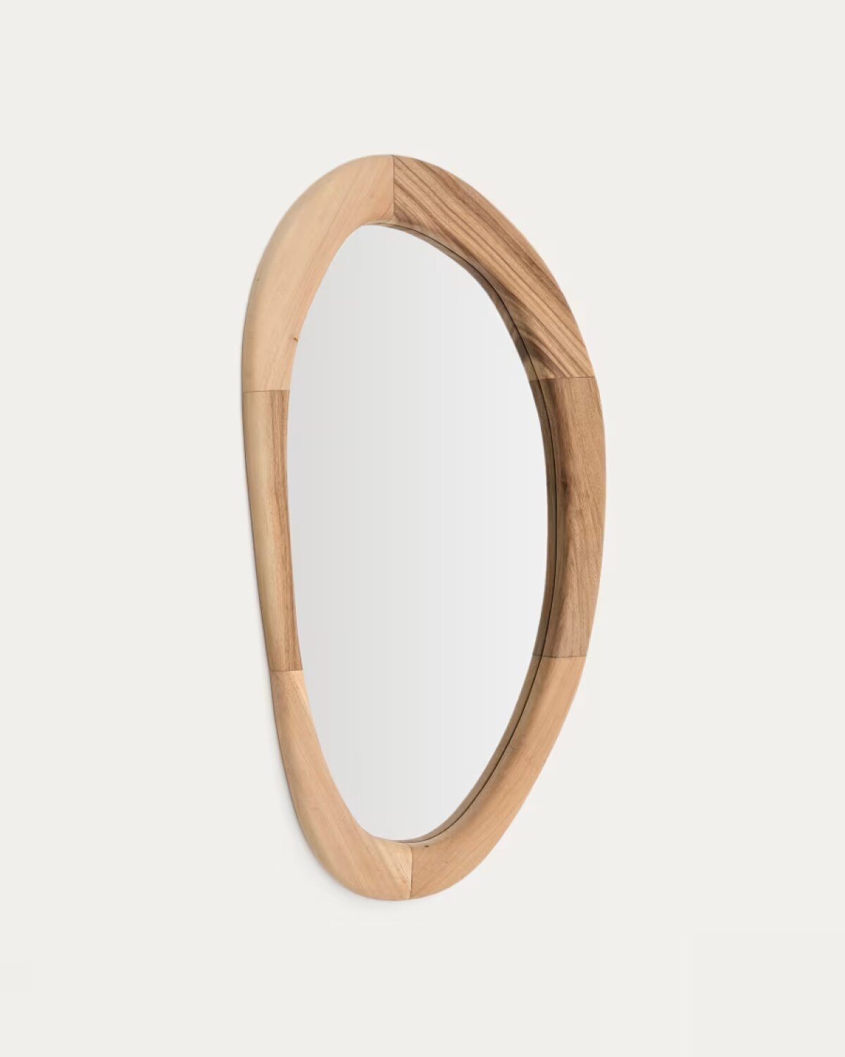Selem mungur wood mirror with natural finish 60 x 107 cm
