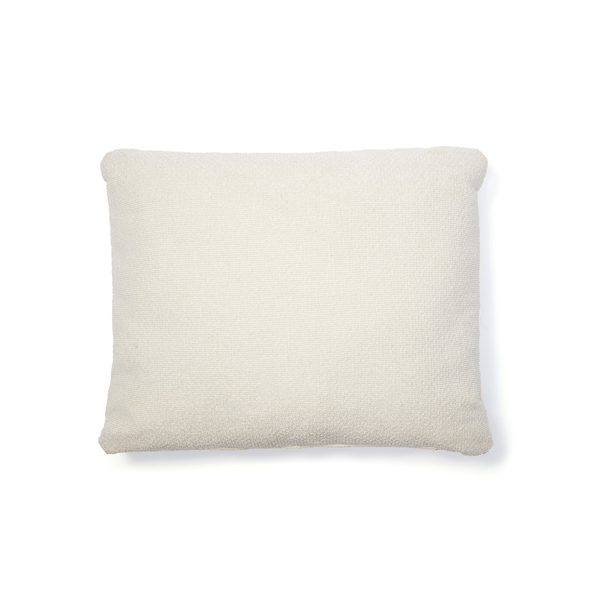 Martina ecru chenille cushion 60 x 52cm