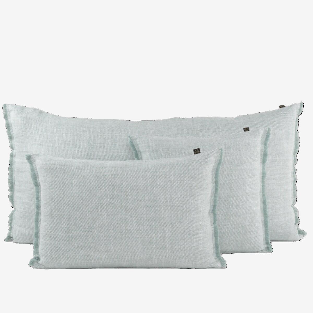 HOUSSE DE COUSSIN CUBA LIN CELADON 45X45