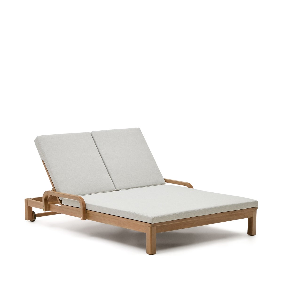 Sonsaura double sun lounger made from solid eucalyptus wood FSC 100%