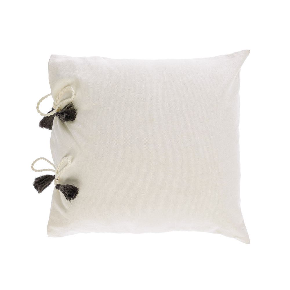VARINA 100% cotton cushion cover in white 45 x 45 cm