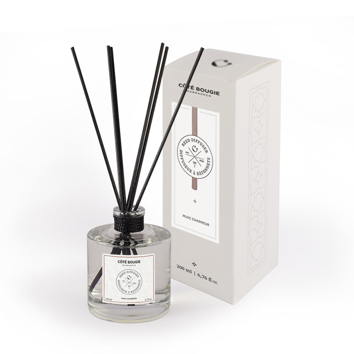 DIFFUSEUR A BATONNET MUSC CHARMEUR 200 ML