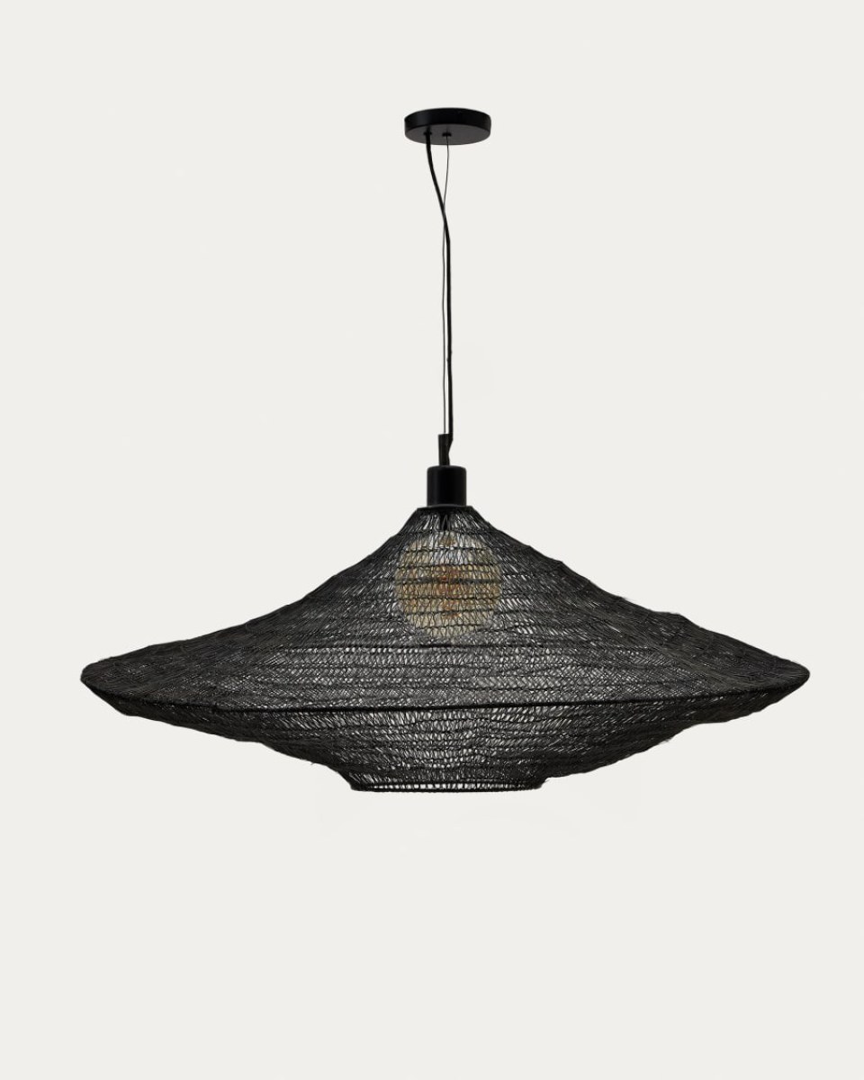 Metal Makai ceiling lamp with black finish  87 cm