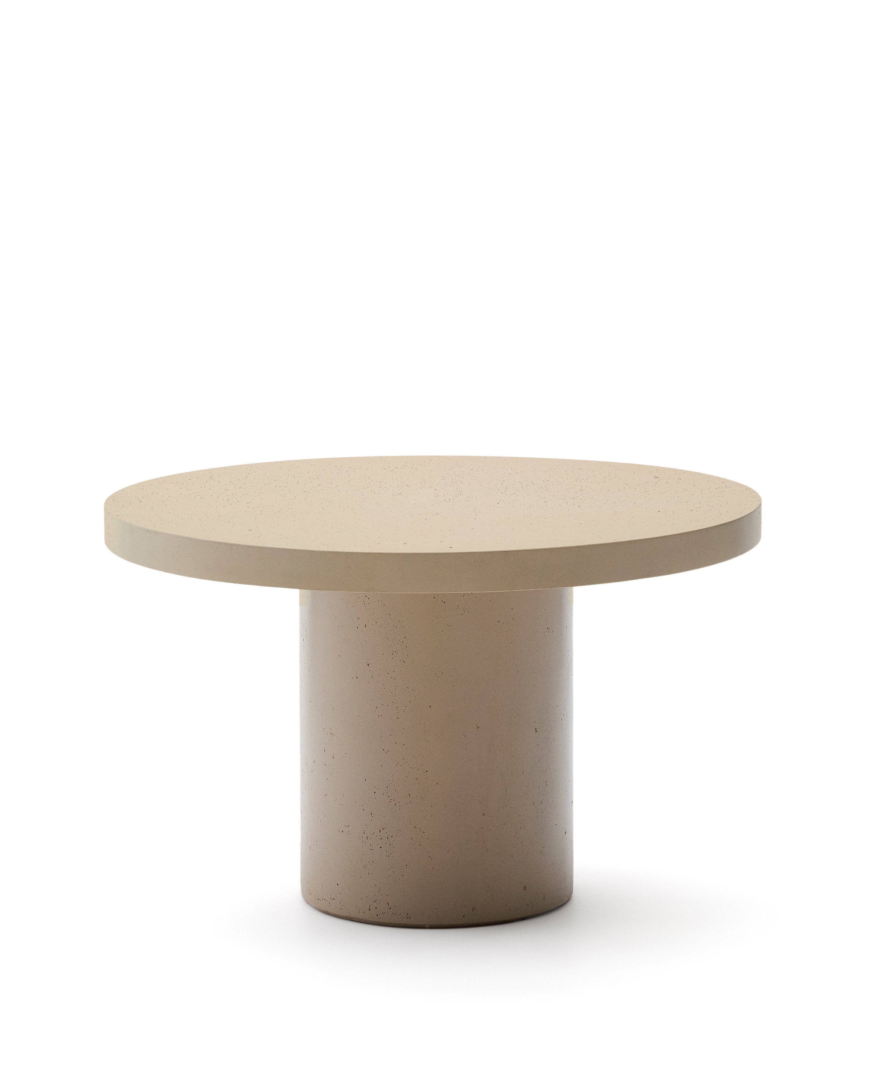 Aiguablava beige cement round table 120cm
