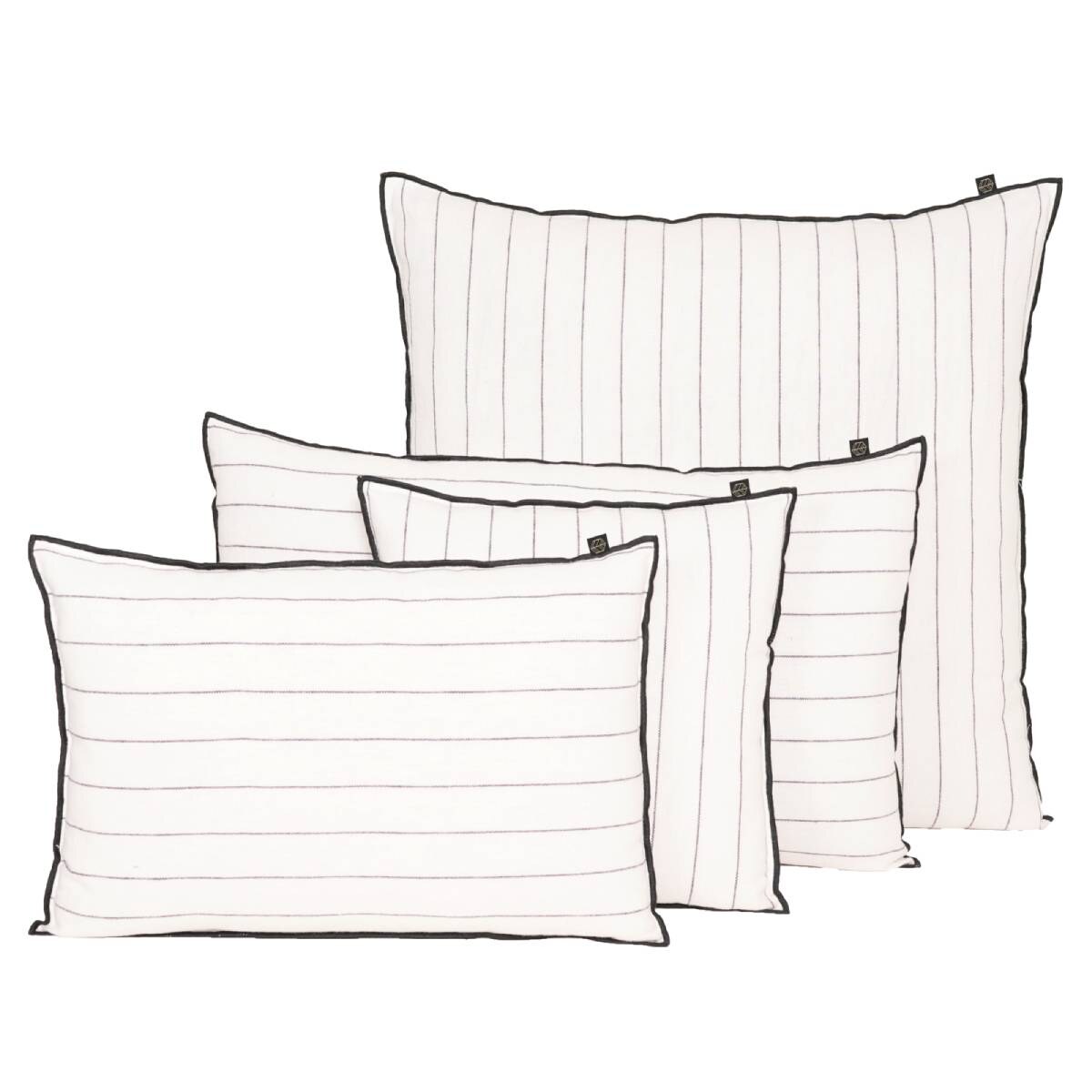 CALVI II CUSHION BLANC LINEN COTTON 18X18 INCHES 45X45 CM