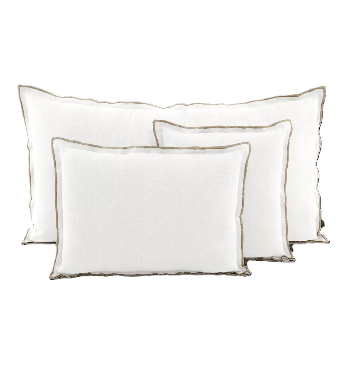 SEONI CUSHION BLANC LINEN COTTON 16X24 INCHES 40X60 CM