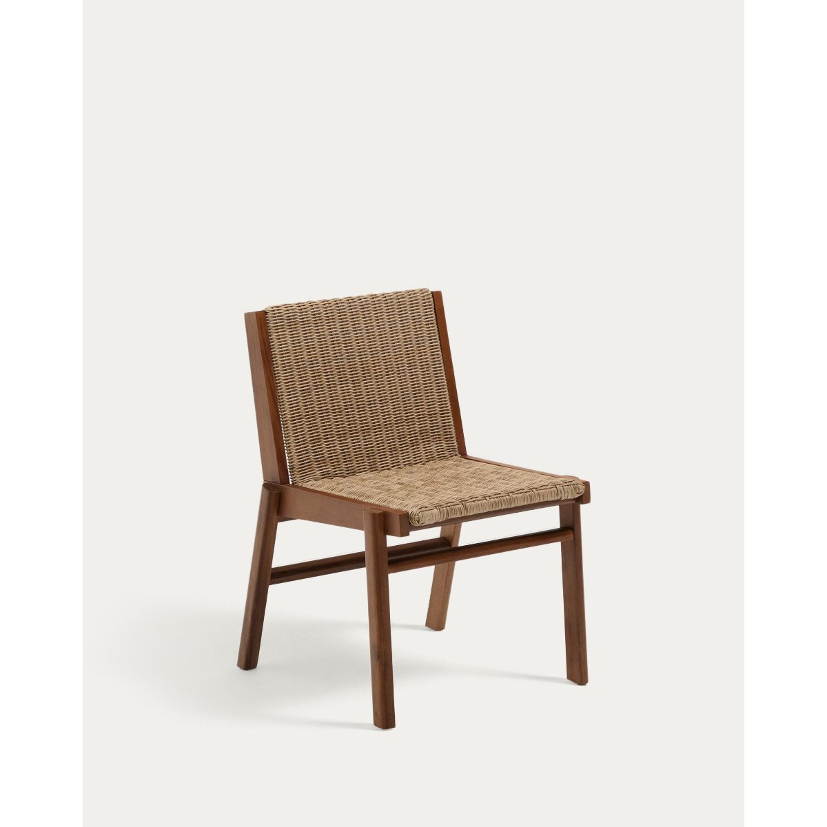 Itani chair in FSC 100% solid acacia wood and synthetic rattan