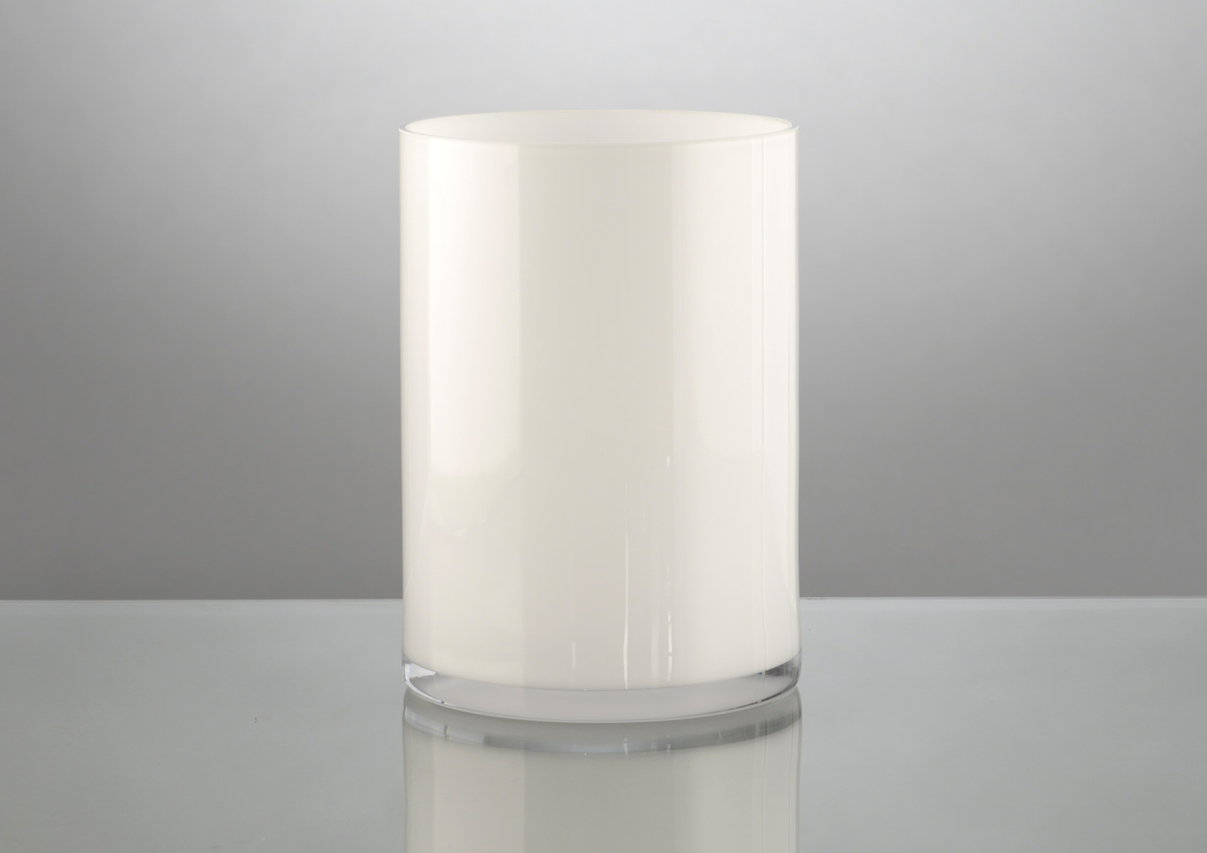 CYLINDR.VASE H21 D15 WHITE