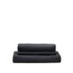 Nora 4-seater sofa cover in anthracite grey linen and cotton