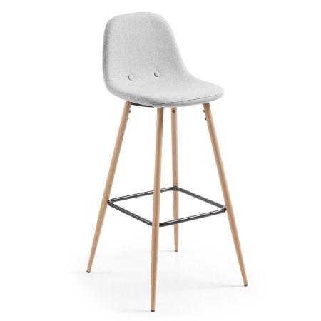Light grey Nolite barstool height 75 cm