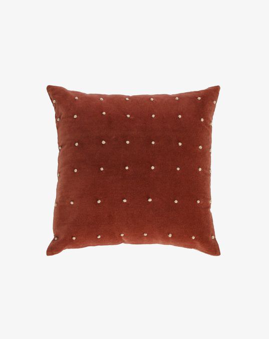 AINES maroon corduroy cushion cover 45 x 45 cm