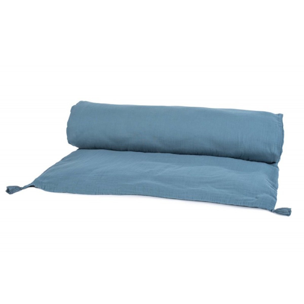 DILI HOUSSE EDREDON BLEU DE PRUSSE 85X200
