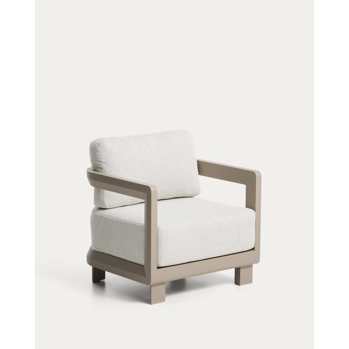 Nerano taupe aluminium outdoor armchair
