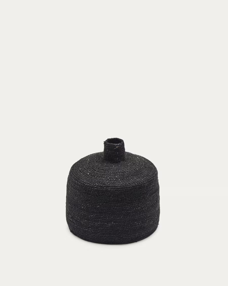 Salinas vase made of natural fibres with a natural finish 20 cm