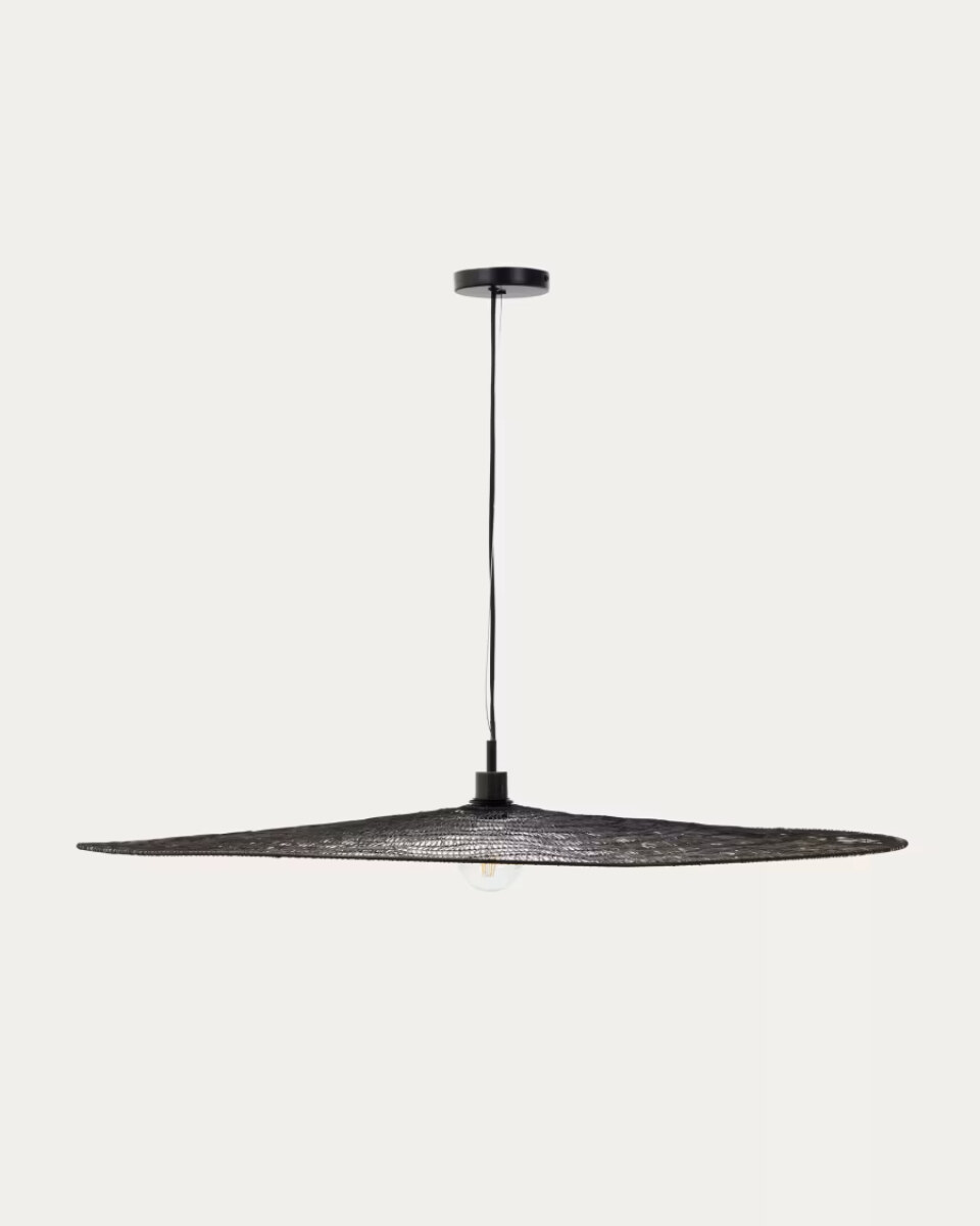 Makai metal ceiling lamp with black finish  100 cm