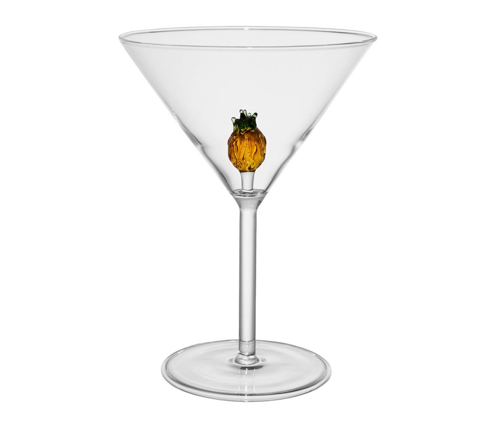 VERRE PIED ANANAS COLOREA 25CL