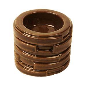 T2-C31-BR tealight ceramic with pattern