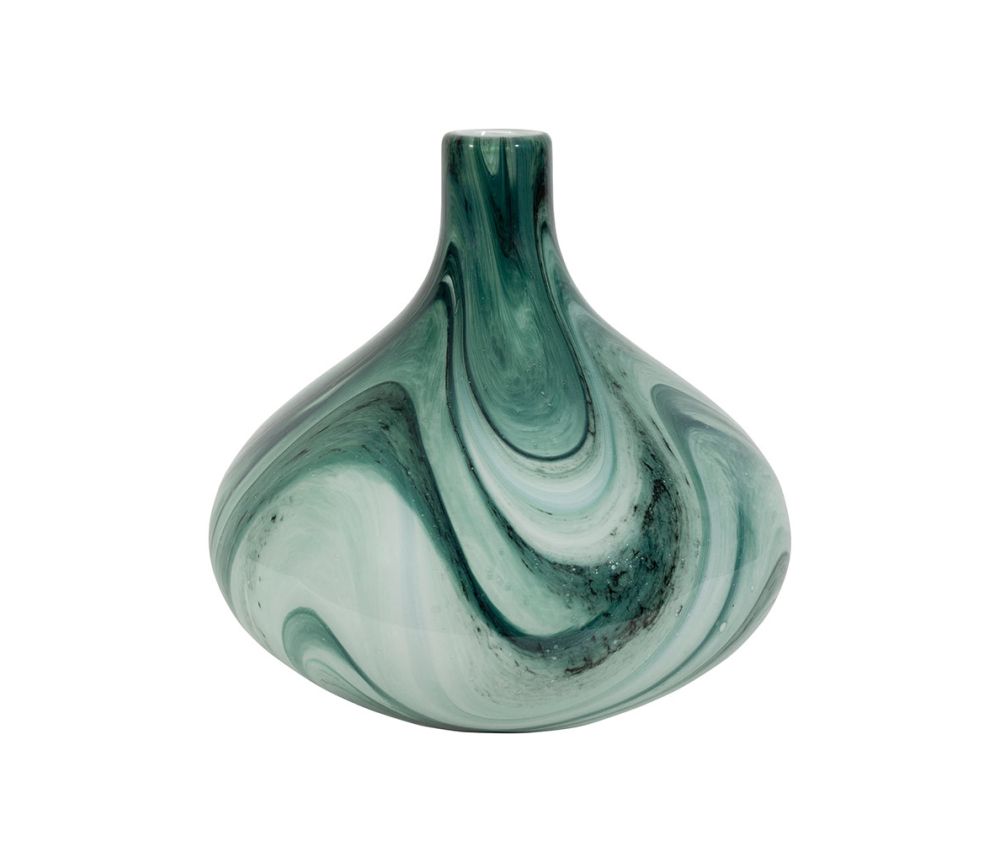 VASE SILICIO VERT+BLC D22X22