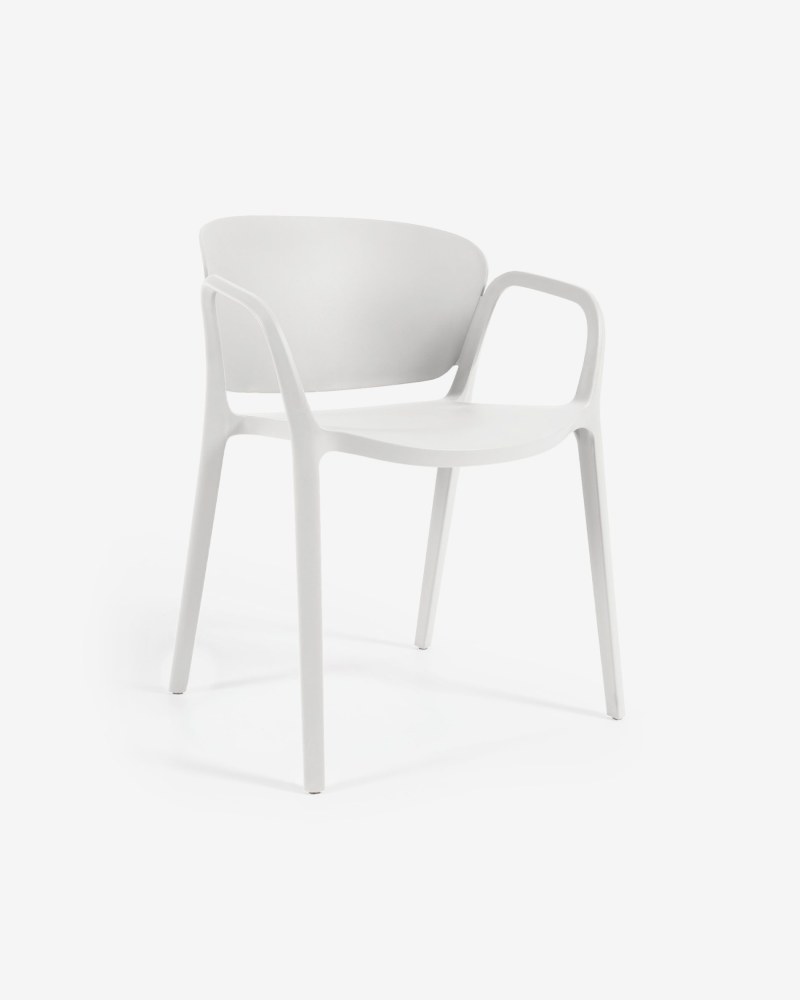 Ania stackable white garden chair