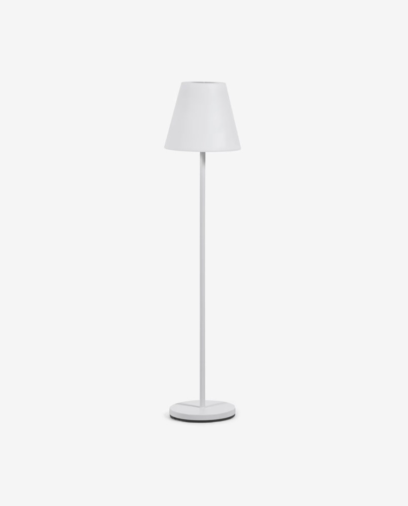 Outdoor Amaray floor lamp in steel with white finish