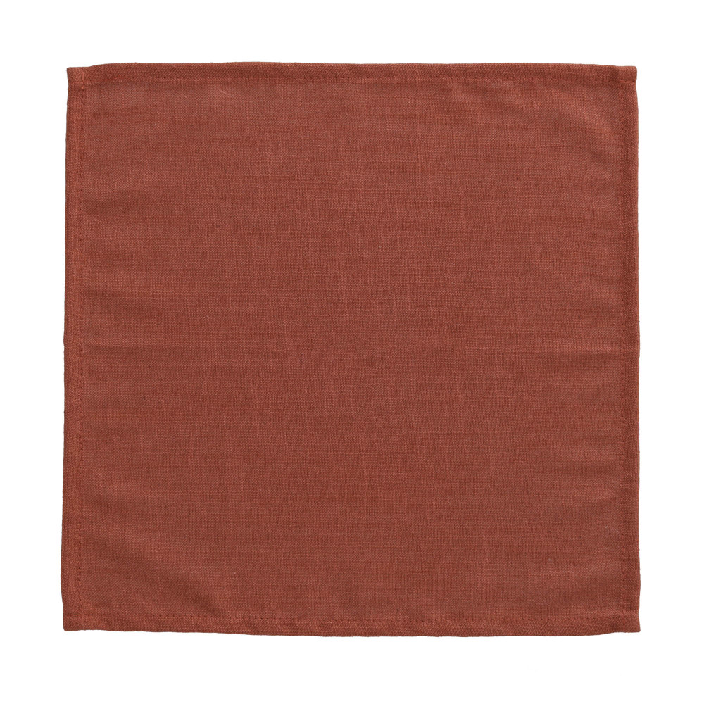 SAMAY Maroon Samay 4-napkin set_DESTOCKAGE