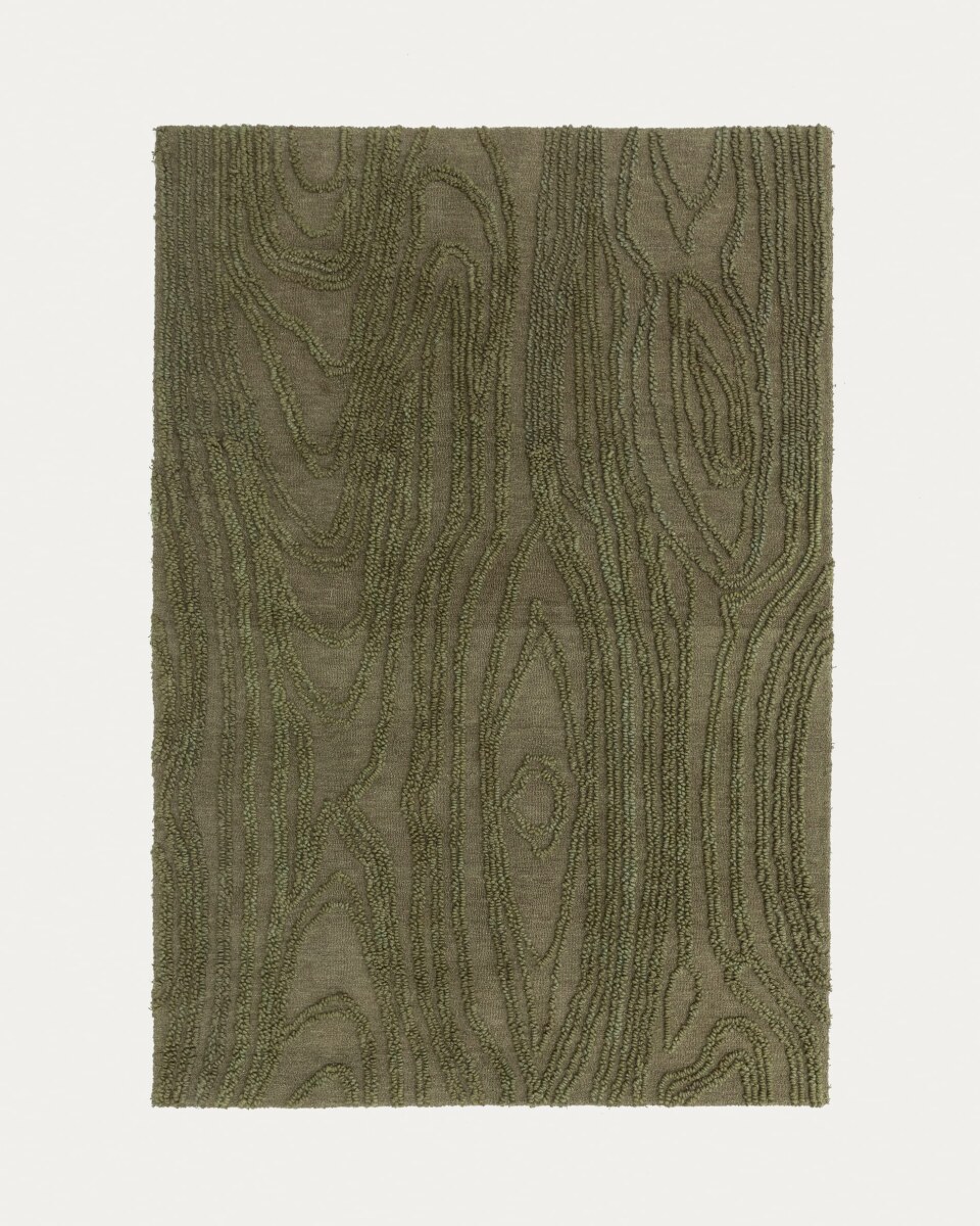 Veiza green wool rug. 160 x 230 cm