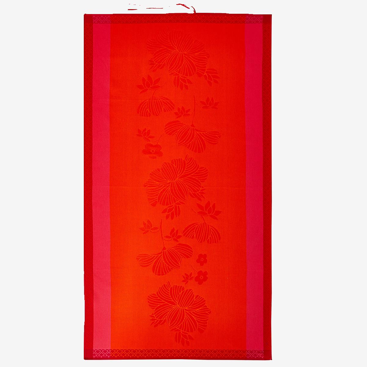 DRAP PLAGE 100X200 MONOI CAPUCINE COTON