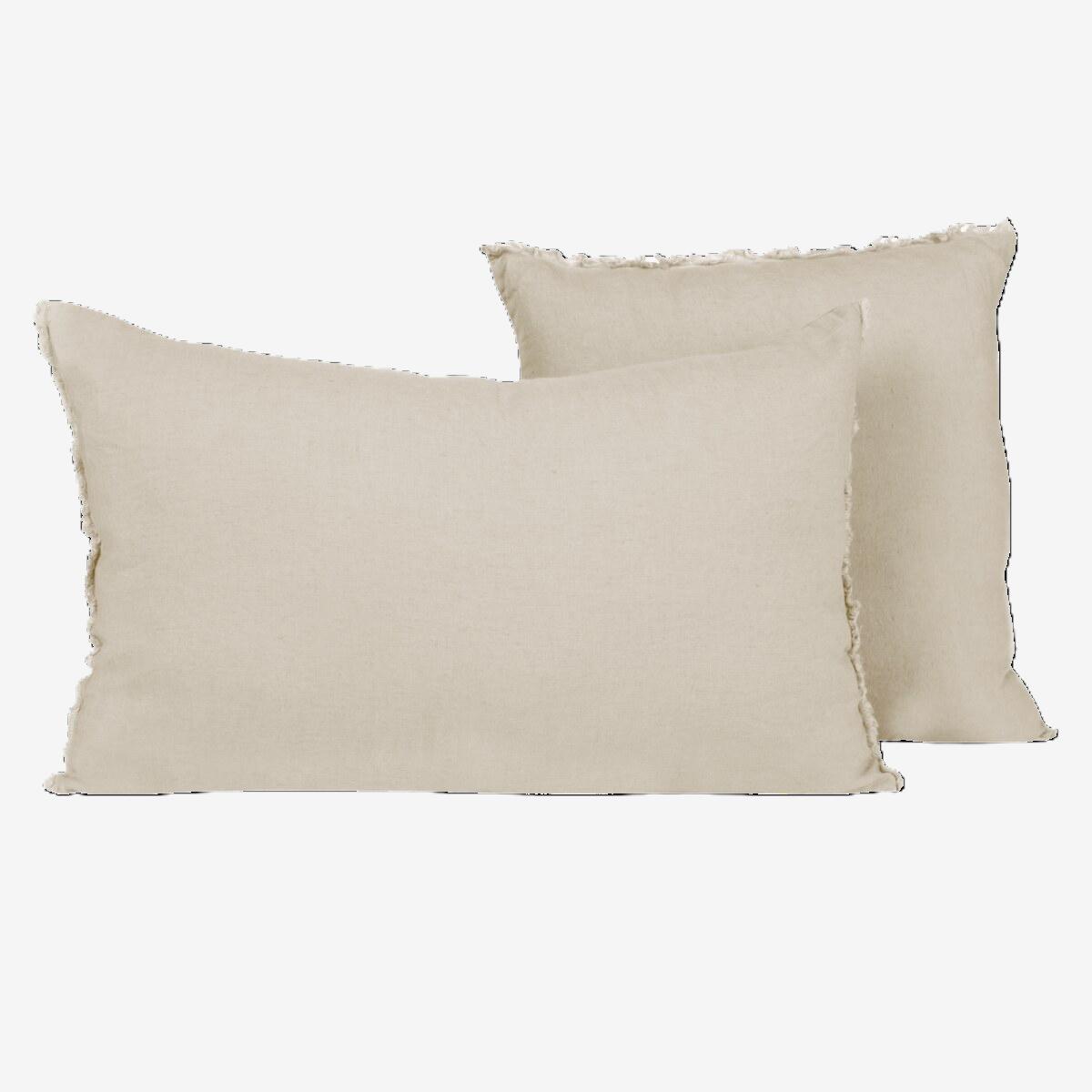 LIMY CUSHION NATUREL LINEN COTTON 16X24 INCHES 40X60 CM