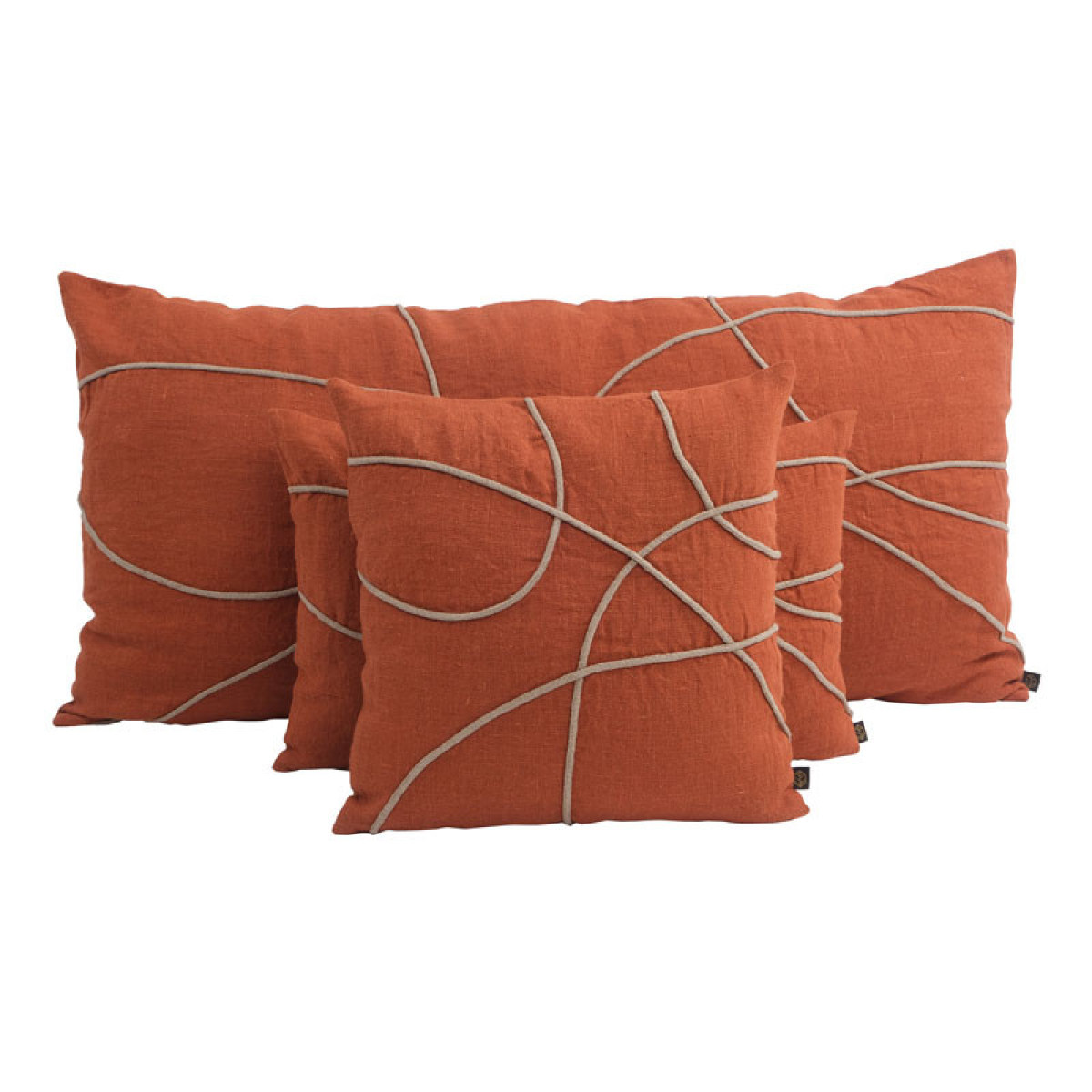 MARBELLA CUSHION COVER BRICK 40X60