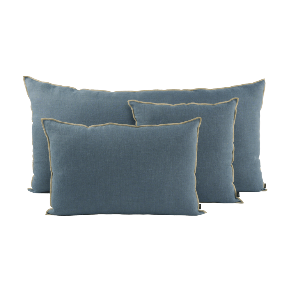 HOUSSE DE COUSSIN CHENNAI LIN TURQUIN 45X45