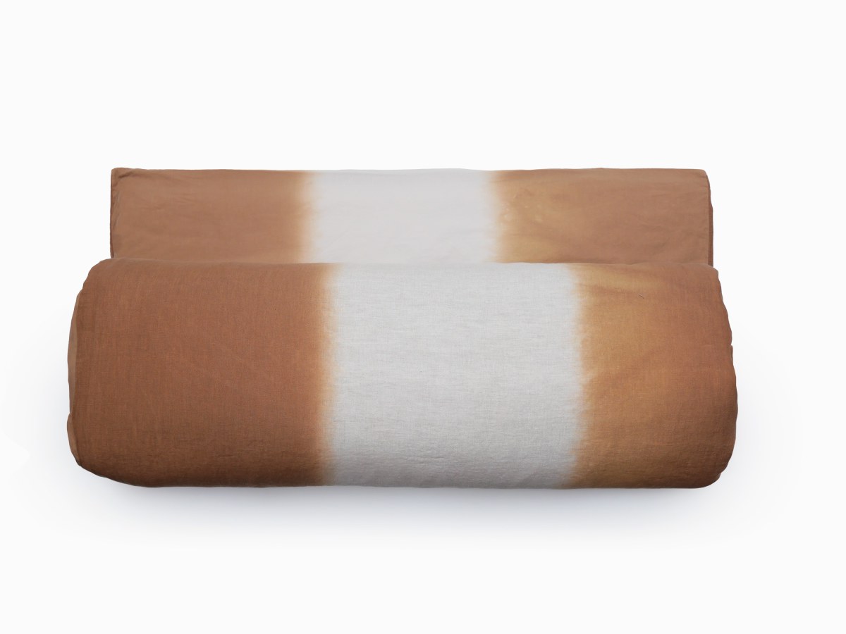 Housse d edredon 80x200 cm Deepali Cognac