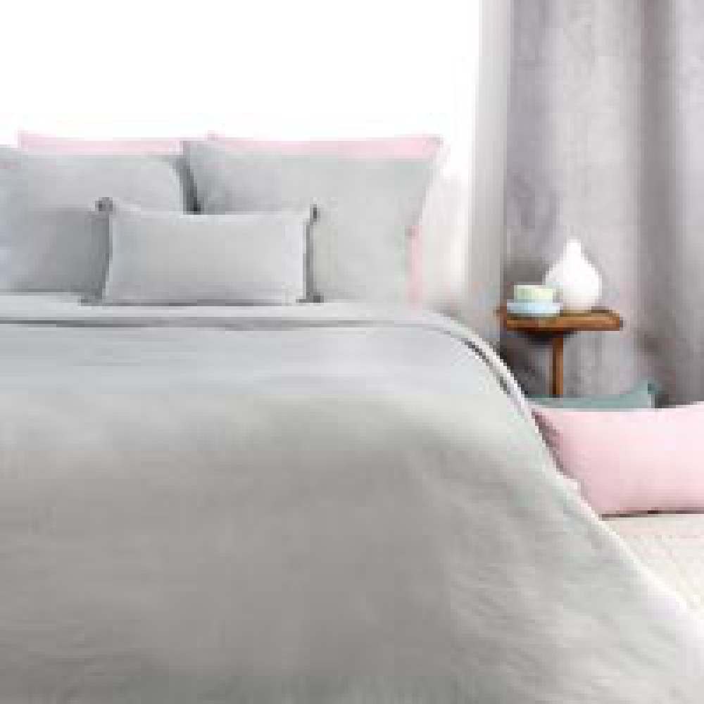 GAZE COTON GRIS DUVET COVER SET 260X240
