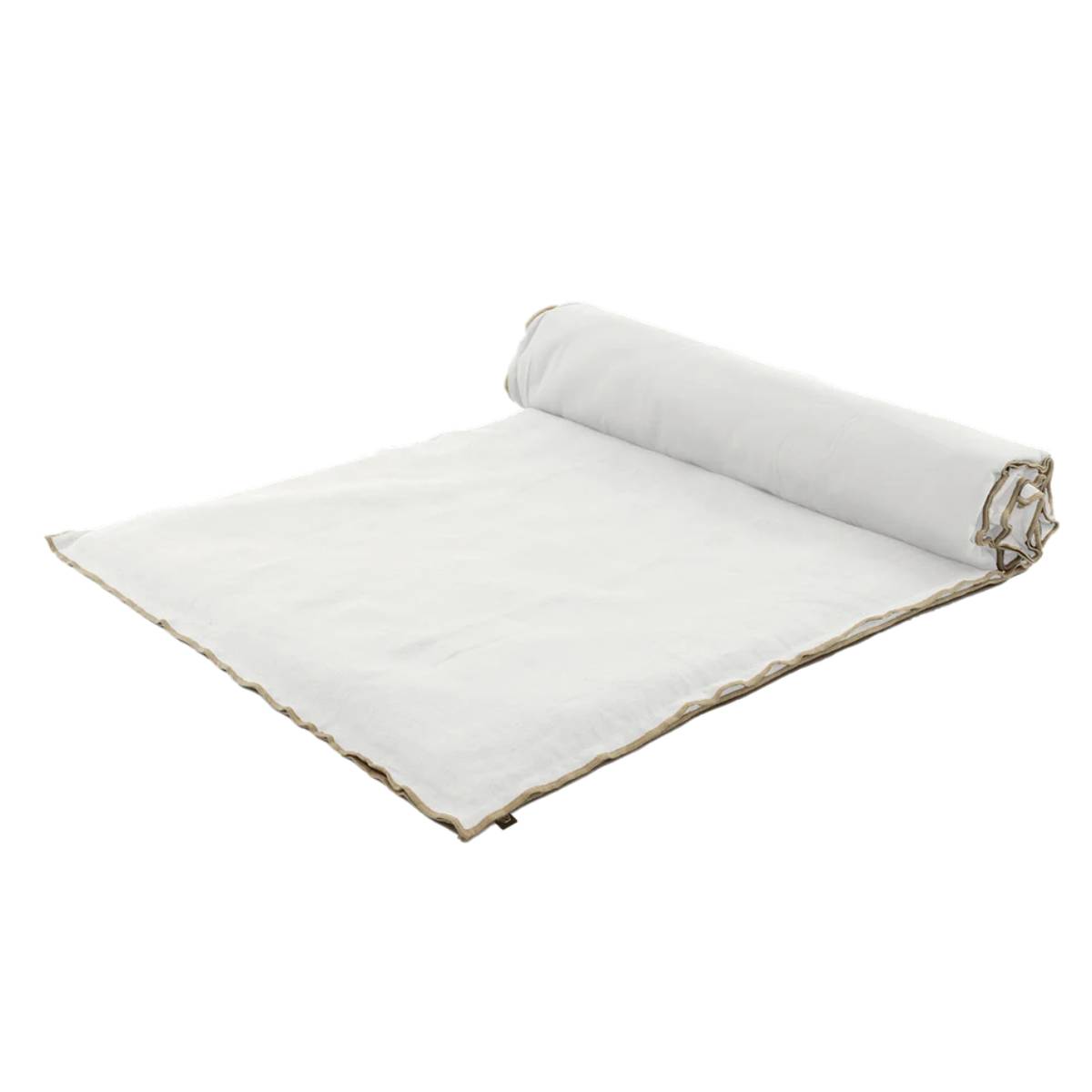 SEONI QUILT COVER BLANC LINEN 33X98 INCHES 85X250 CM