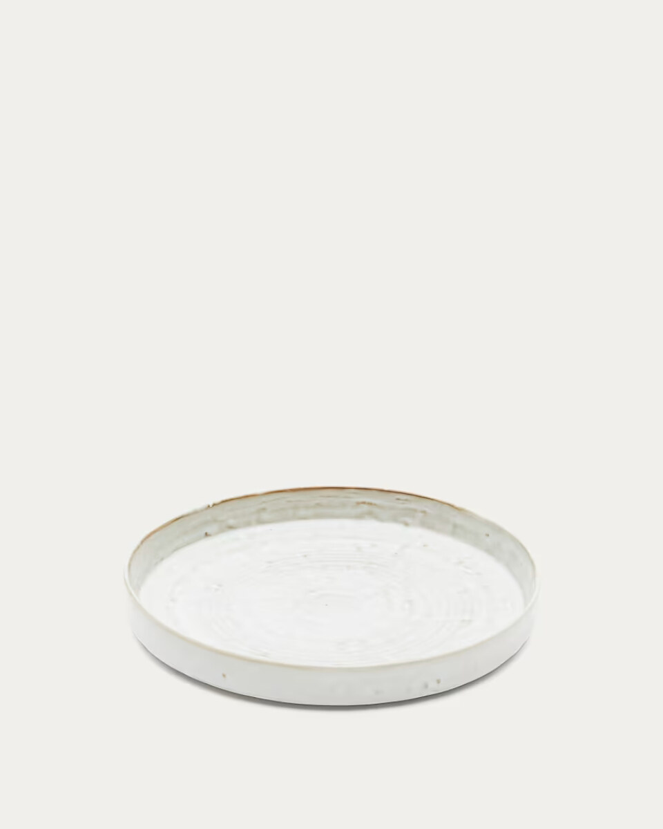 Serni white  ceramic plate