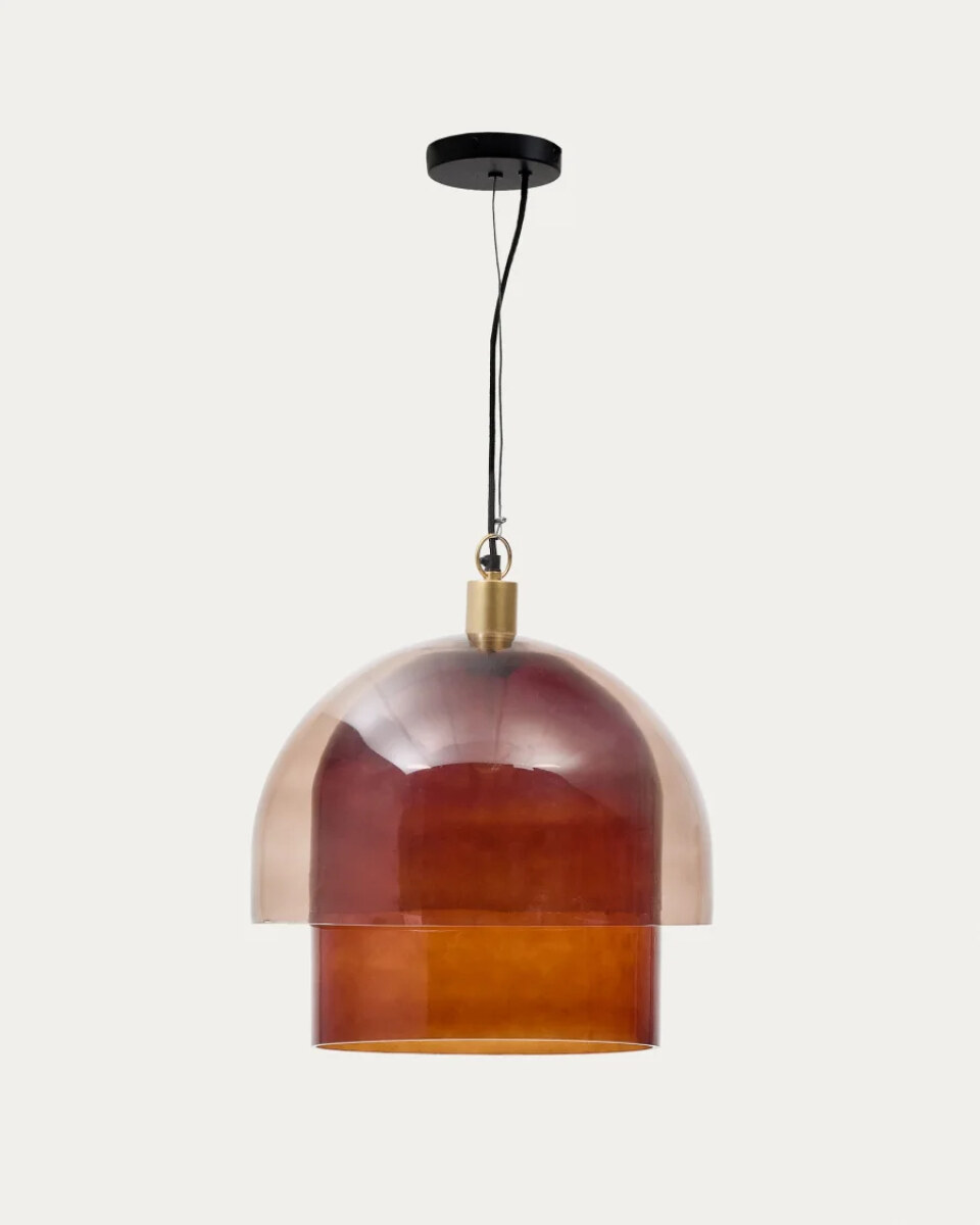 Vitri brown glass ceiling lamp 40 cm