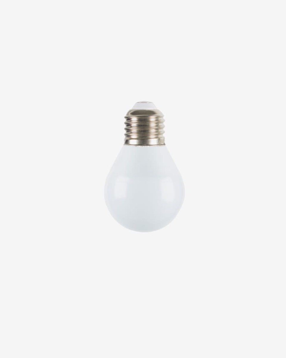 Bulb LED E27 lightbulb. 4W and 45 mm with warm light