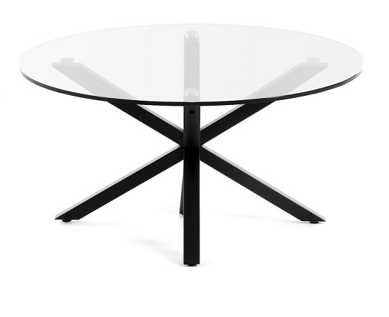 Argo coffee table glass black  82 cm