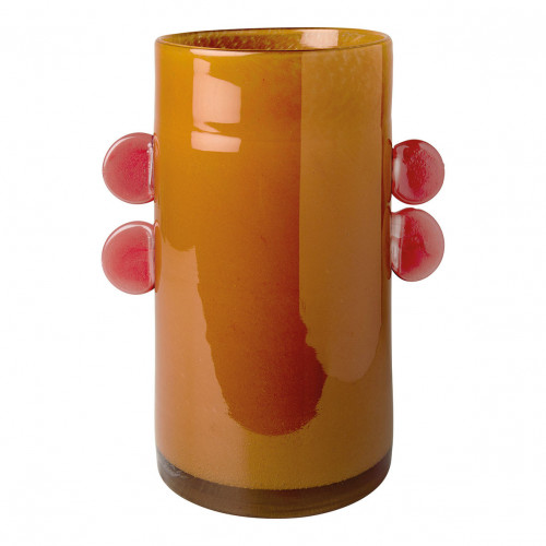 Orange Glass PIPA Vase 22.5x15x24