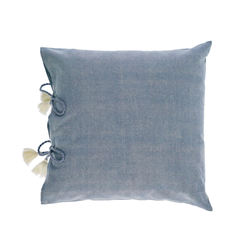 Varina 100% cotton cushion cover in grey 45 x 45 cm