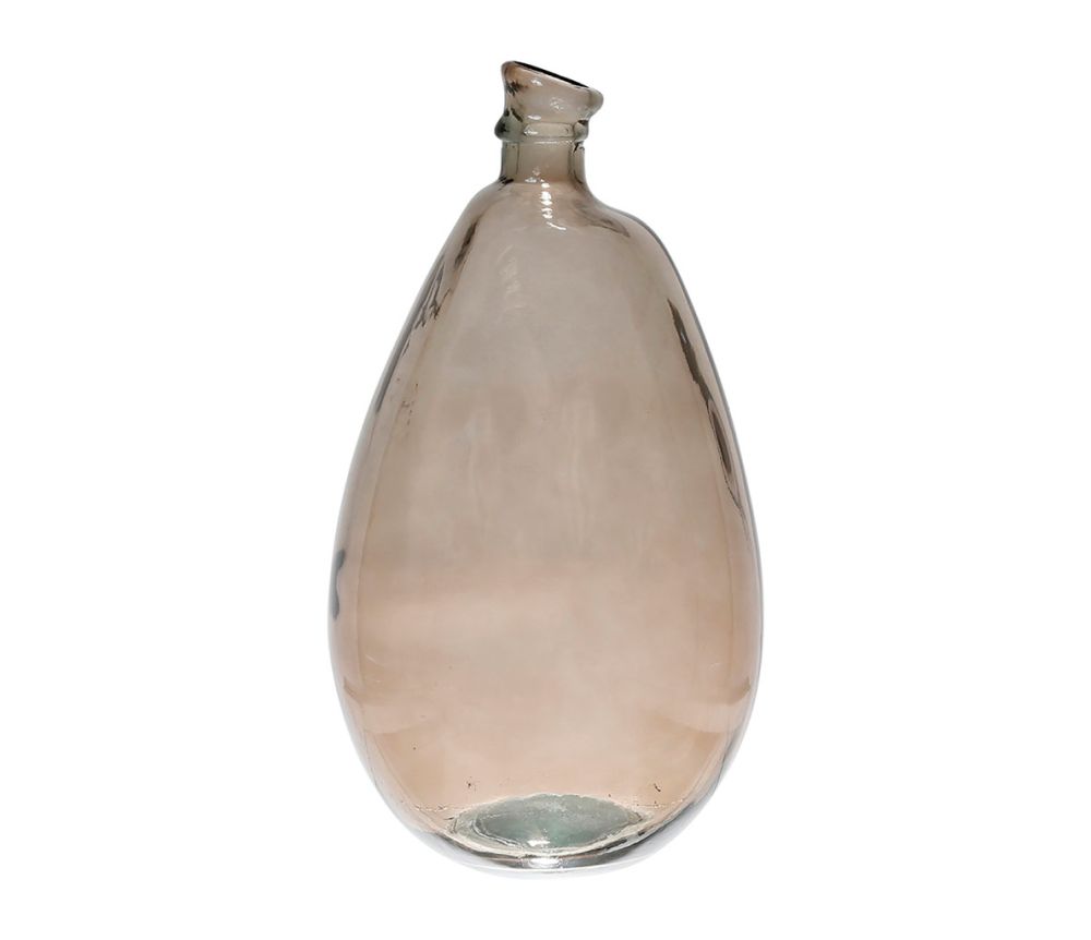 VASE COLIBRI FUME D26H47 VERRE